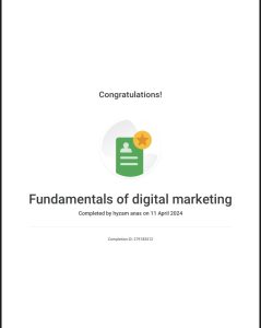 freelance digital marketer in Calicut. Certified in Fundamental Of digital marketing.